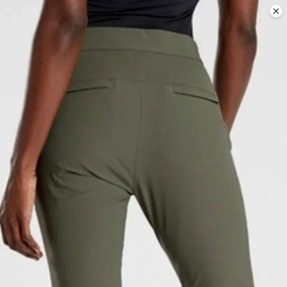 ATHLETA Wander Stash Skinny Pant Olive Green Size 4 - Picture 8 of 13